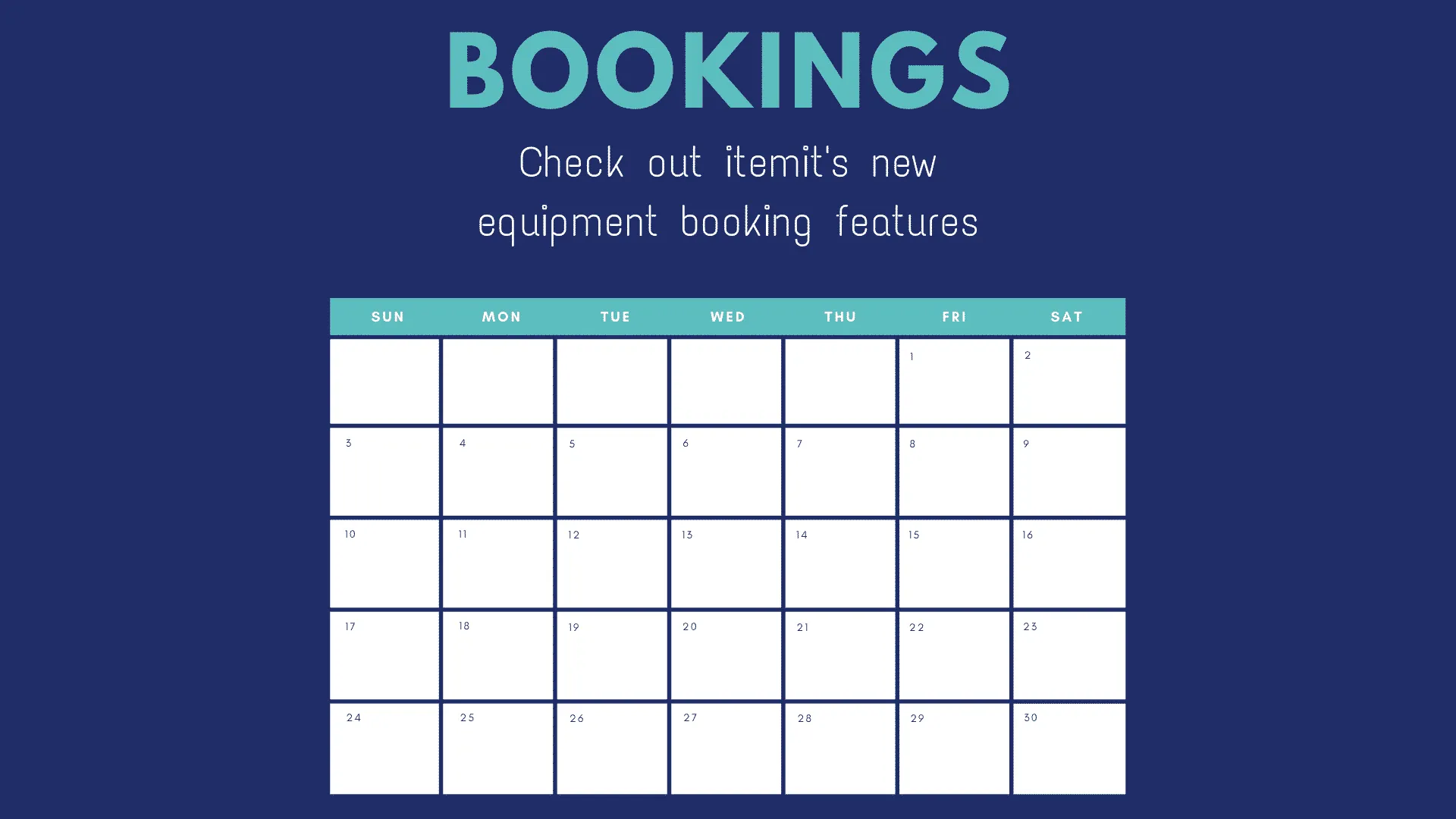 Introducing itemit's new equipment booking solution