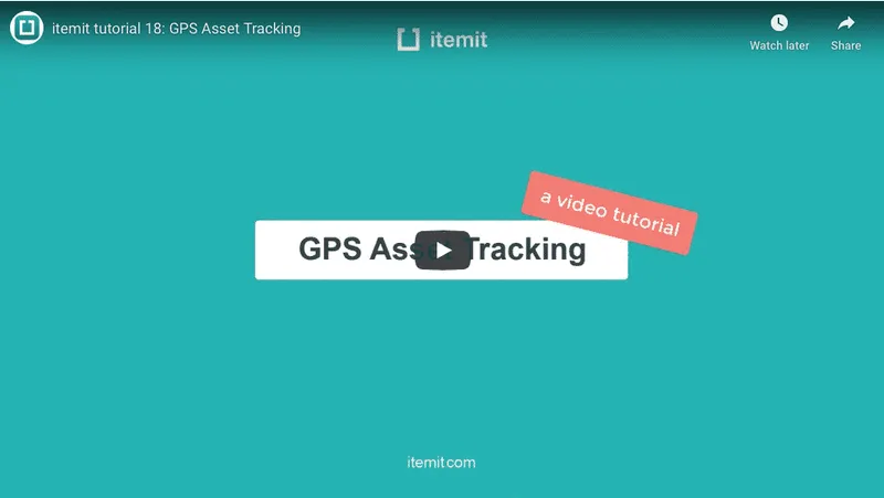 gps asset tracking with itemit
