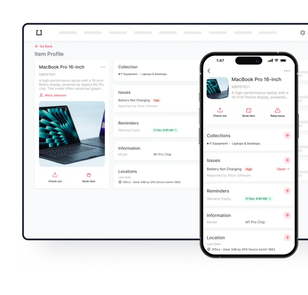 itemit Asset Tracking Assets