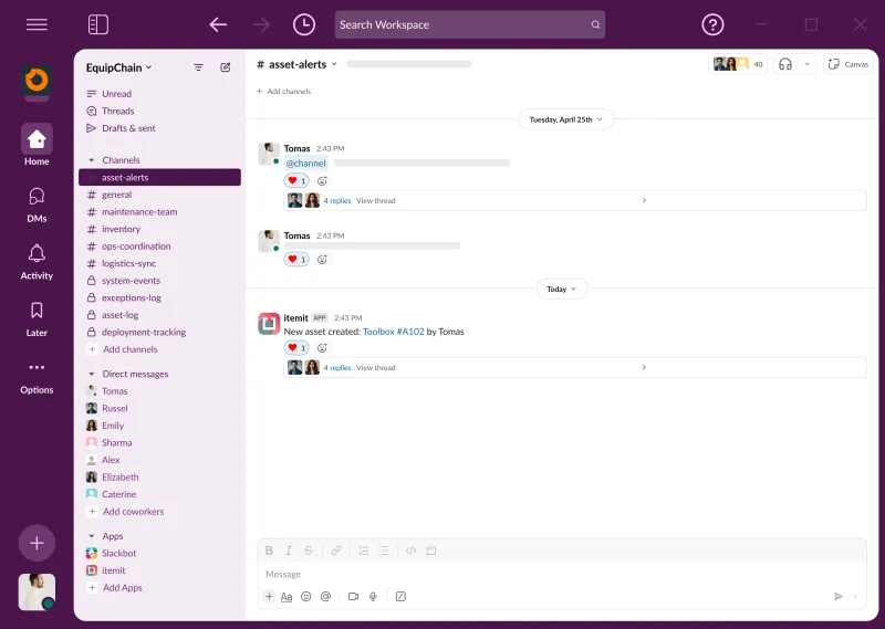 Slack Integration - Preview 2