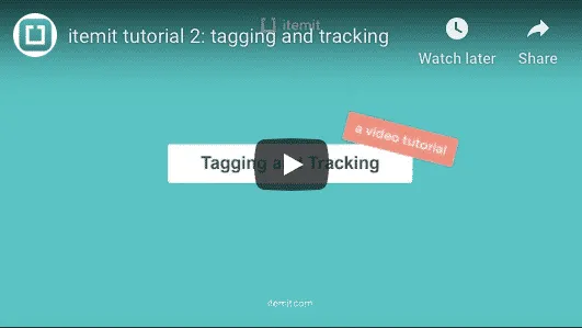 Using QR code asset tags