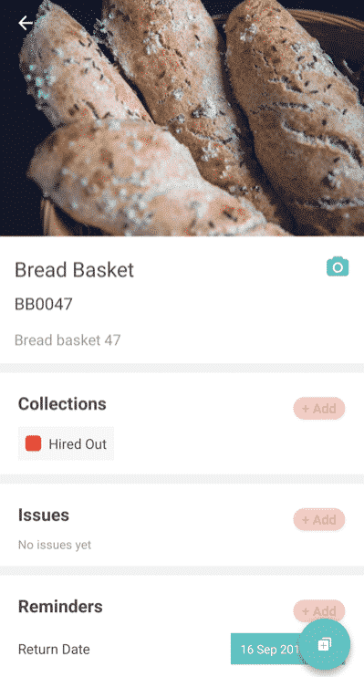 itemit app showing asset profile