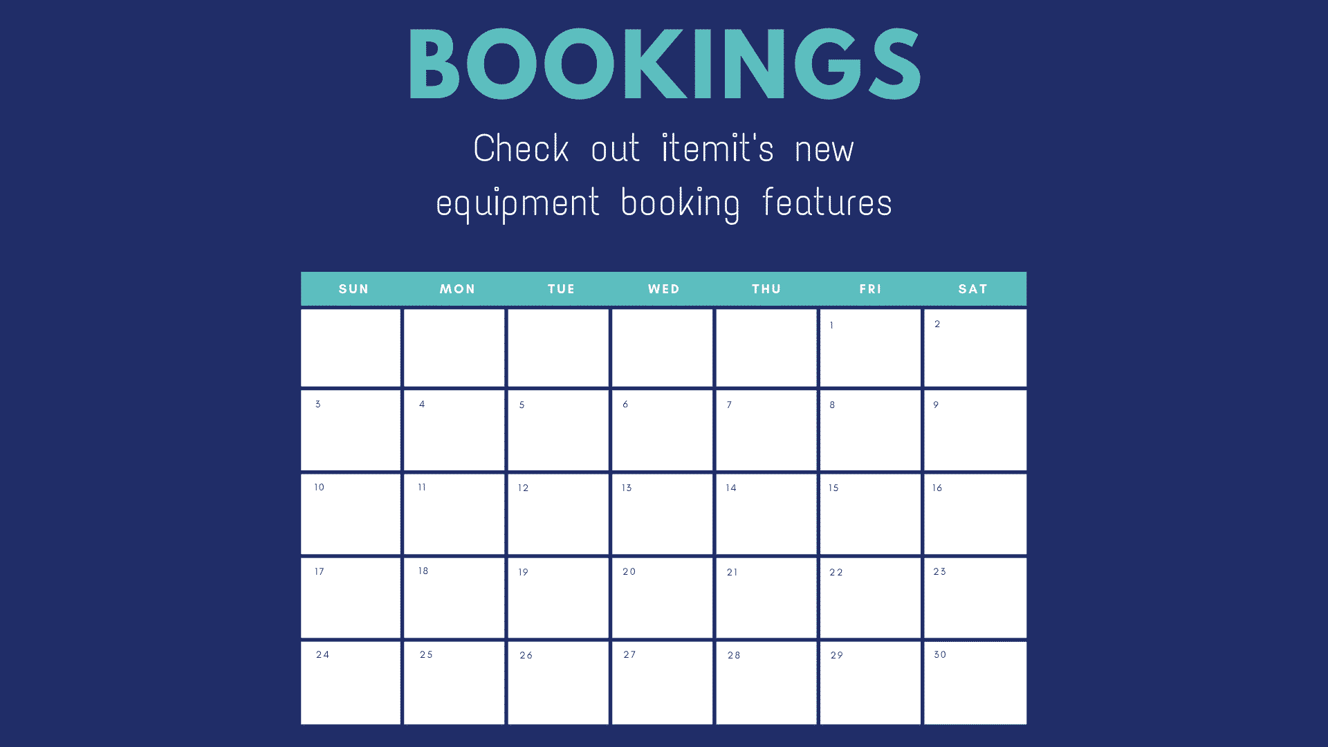 Introducing itemit's new equipment booking solution