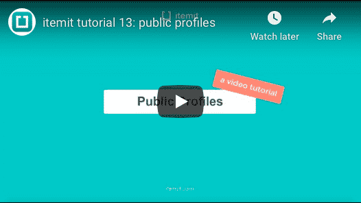 Tracking maintenance with public profiles