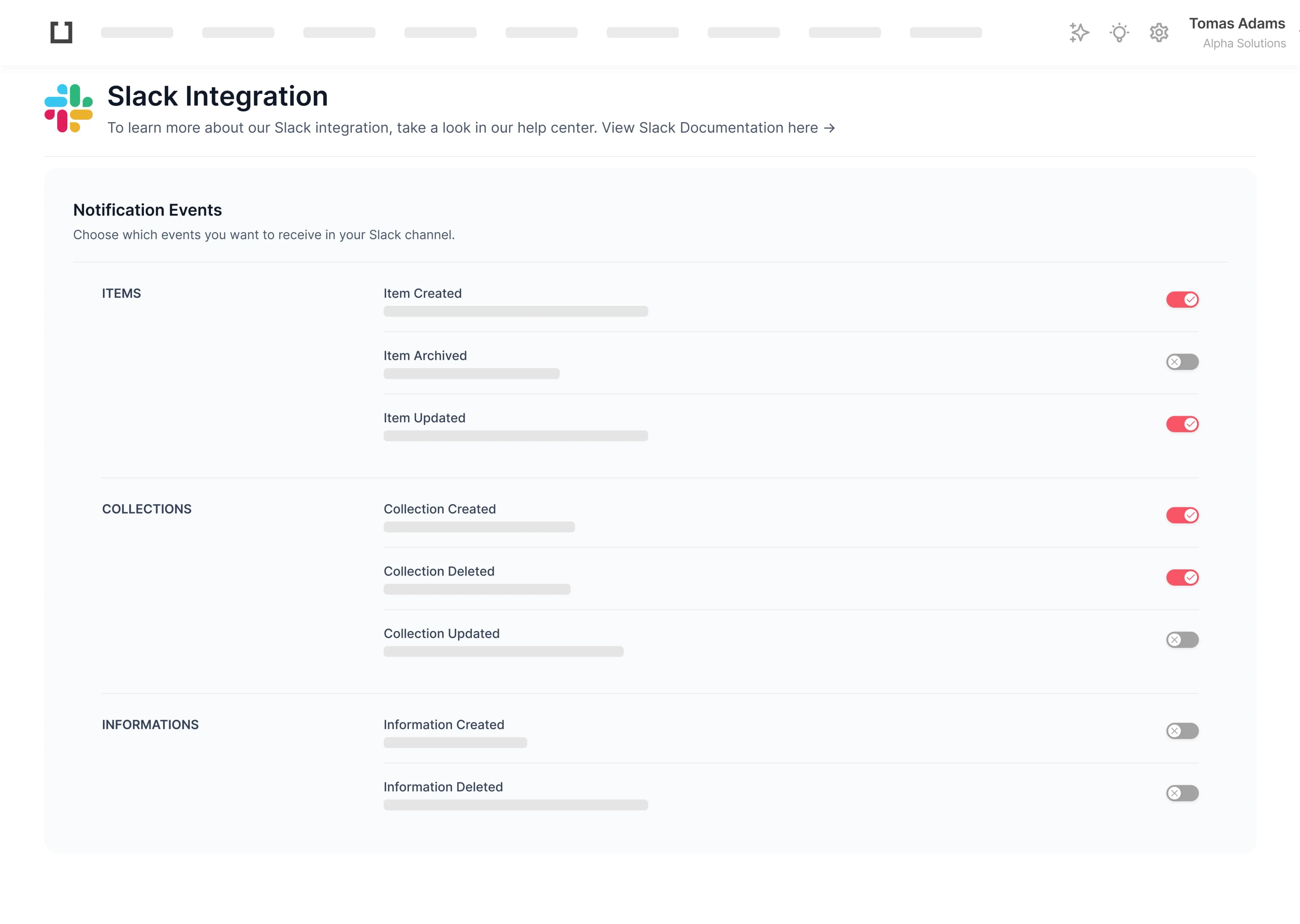 Slack Integration - Preview 1