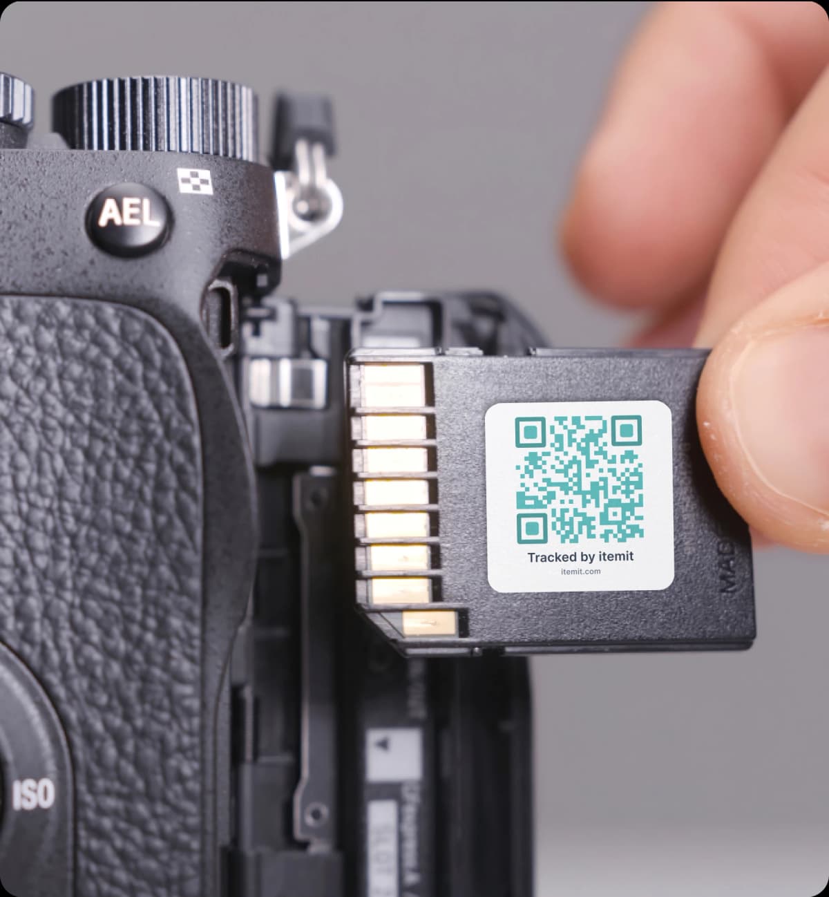 Memory Card with itemit Asset Tag