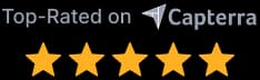 Capterra Top Rated Badge