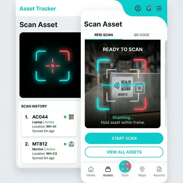 Using the itemit mobile app to scan QR tags on equipment and tools