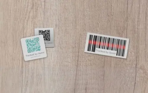 itemit asset tagging options QR vs Barcode