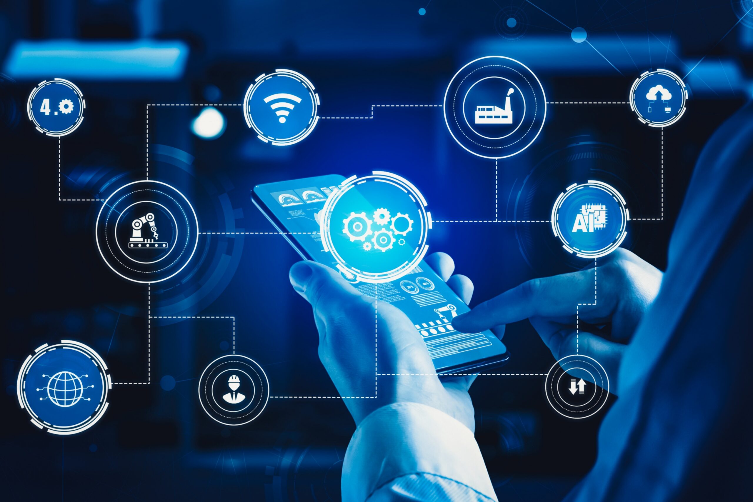 Industry 4.0 technology concept – Smart factory for fourth industrial revolution Key Benefits of Implementing Remote Inventory Management