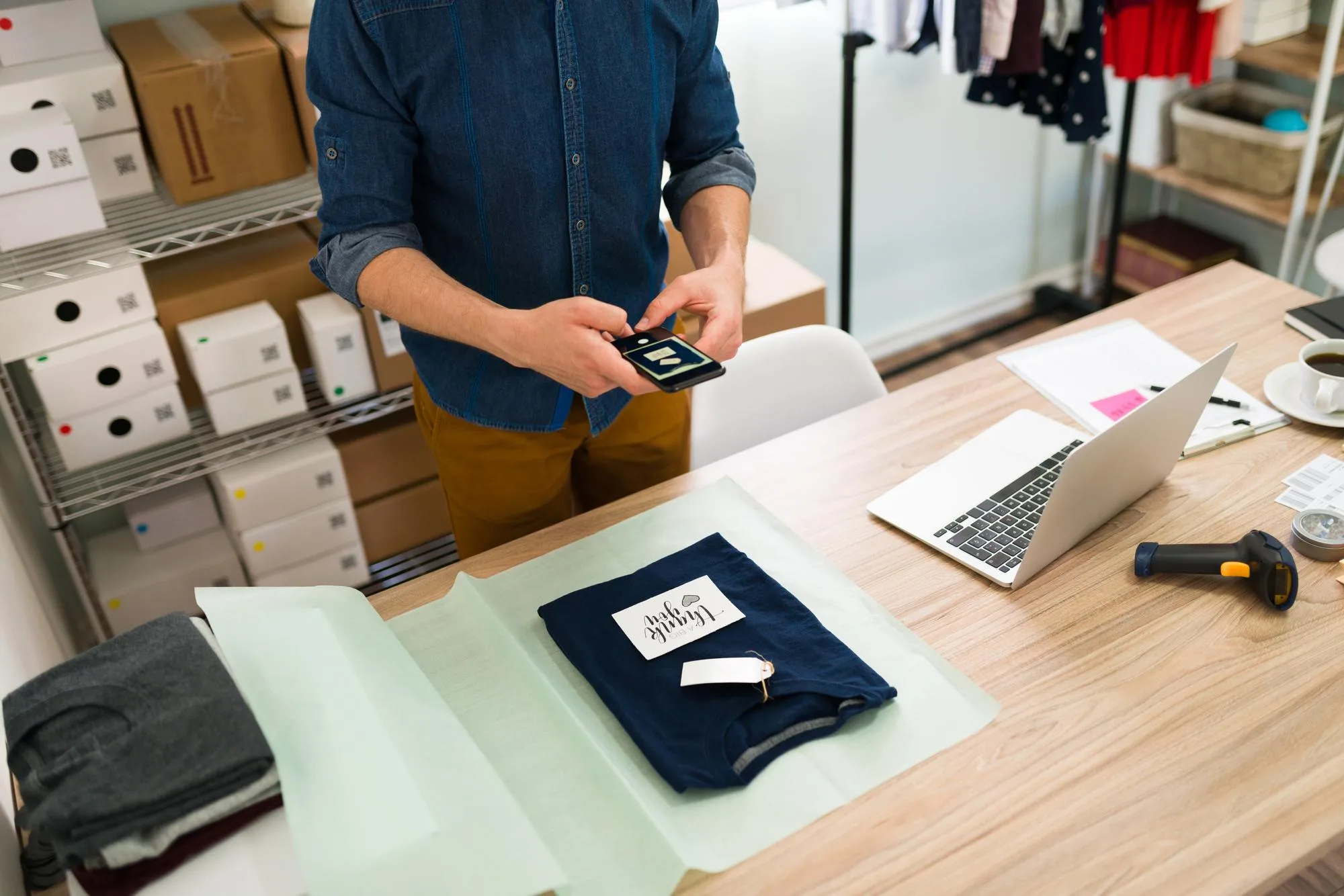 A digital product inventory management system displaying stock levels and product details A digital product inventory management system displaying stock levels and product details