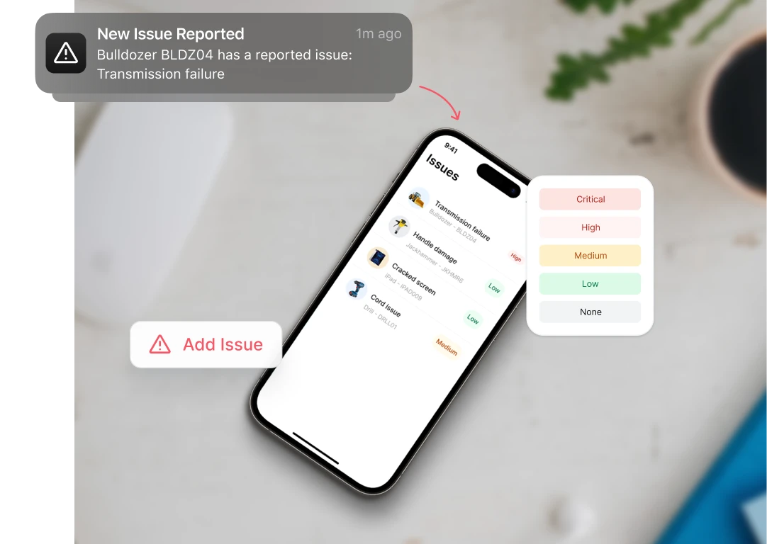 Report Asset Issues with itemit