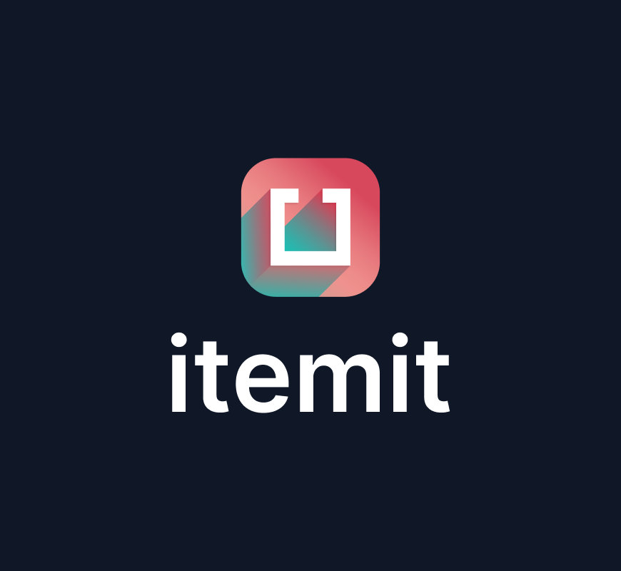itemit Secondary Logo in Dark Background